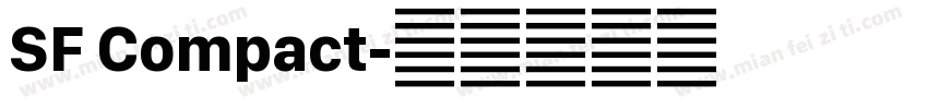 SF Compact字体转换